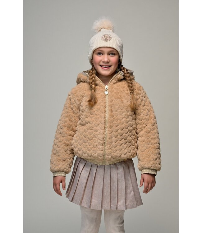 Le Chic winter bomberjack meisjes - goud - Bente - omkeerbaar