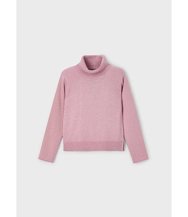 Mayoral winter sweater meisjes - roze - turtleneck - gebreid