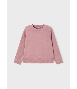 Mayoral winter sweater meisjes - roze - gebreid