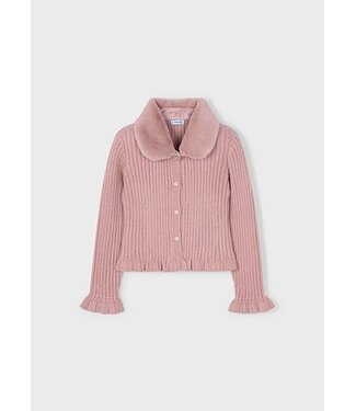 Mayoral winter vest meisjes - roze - fur