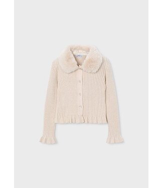 Mayoral winter vest meisjes - bruin - fur