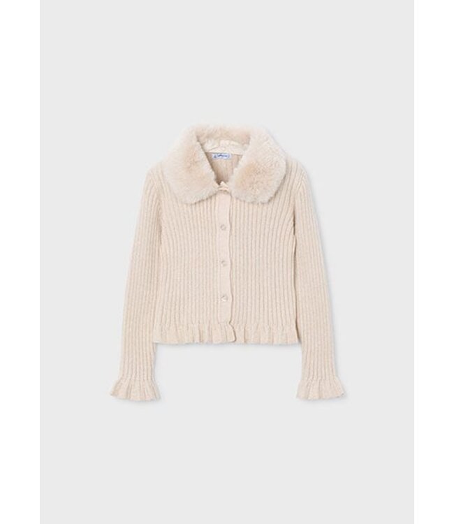 Mayoral winter vest meisjes - bruin - fur
