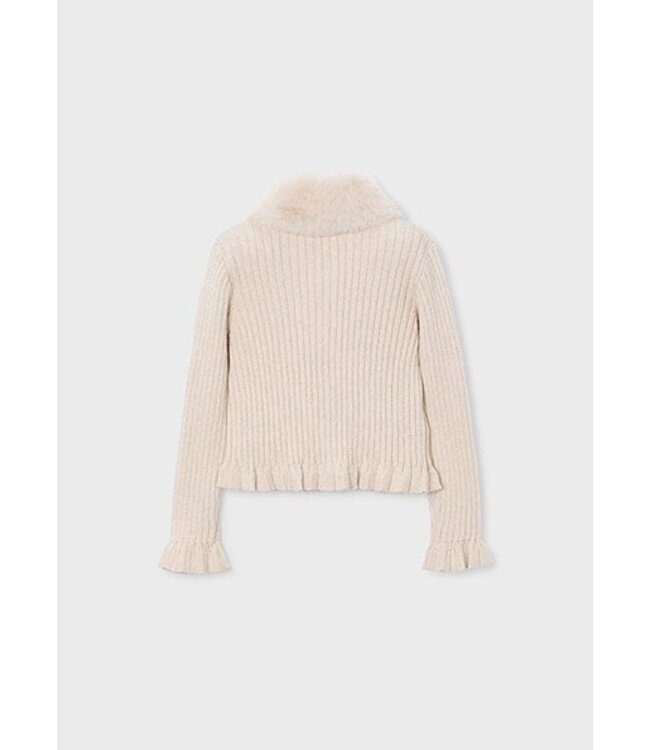 Mayoral winter vest meisjes - bruin - fur