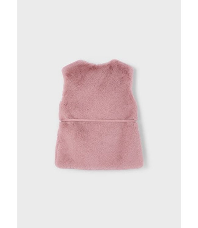 Mayoral winter vest meisjes - roze - met riem