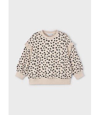Mayoral winter sweater meisjes - zand - ruffle mouw