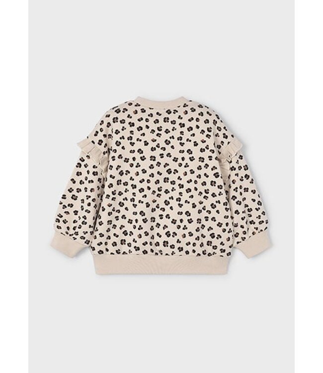 Mayoral winter sweater meisjes - zand - ruffle mouw