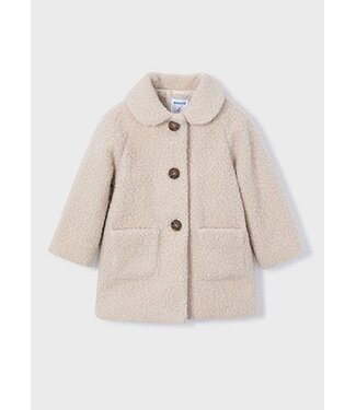 Mayoral winter shearling jas meisjes - zand