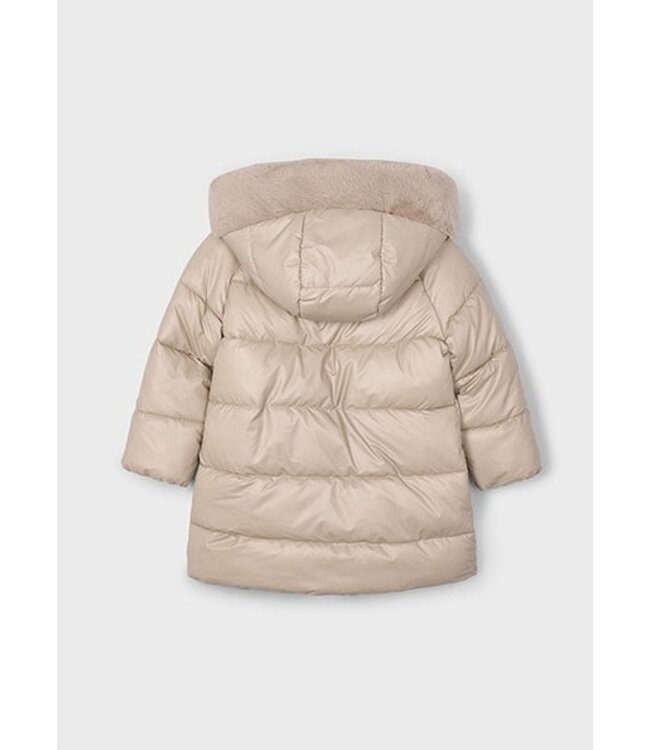 Mayoral winter jas meisjes - zand - lang