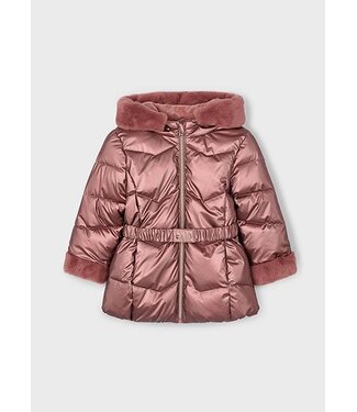 Mayoral winter jas meisjes - roze - glossy