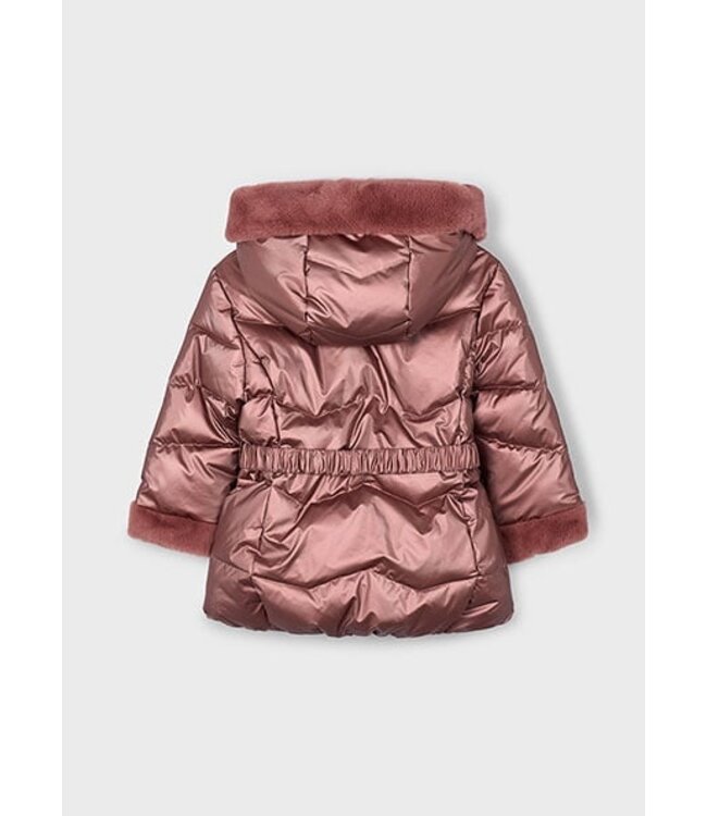 Mayoral winter jas meisjes - roze - glossy
