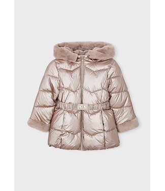Mayoral winter jas meisjes - bruin - glossy