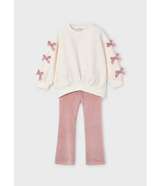 Mayoral winter sweater en legging set meisjes - roze
