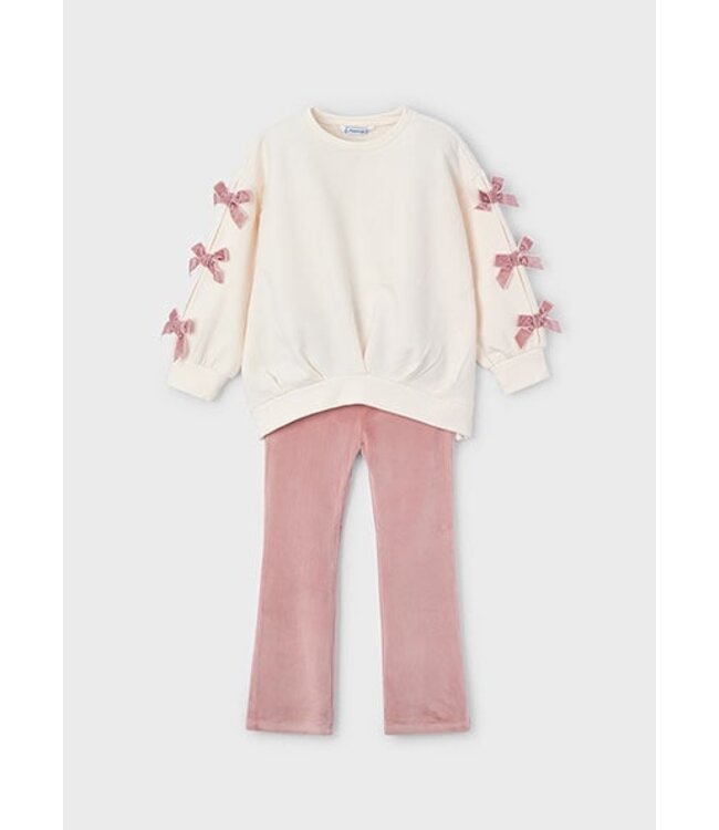 Mayoral winter sweater en legging set meisjes - roze