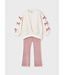 Mayoral winter sweater en legging set meisjes - roze
