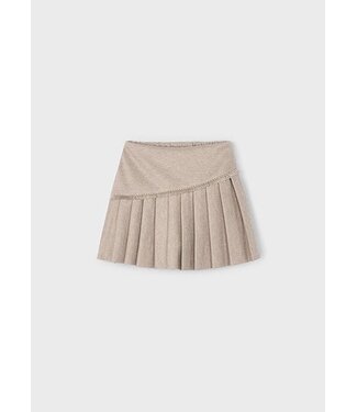 Mayoral winter rok meisjes - bruin - gebreid - geplooid