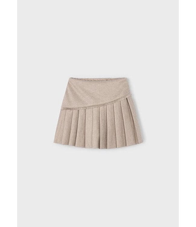 Mayoral winter rok meisjes - bruin - gebreid - geplooid