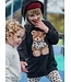 Mayoral winter jurk meisjes - zwart - fleece - capuchon