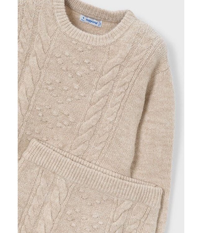 Mayoral winter rok-set meisjes - zand - tricot