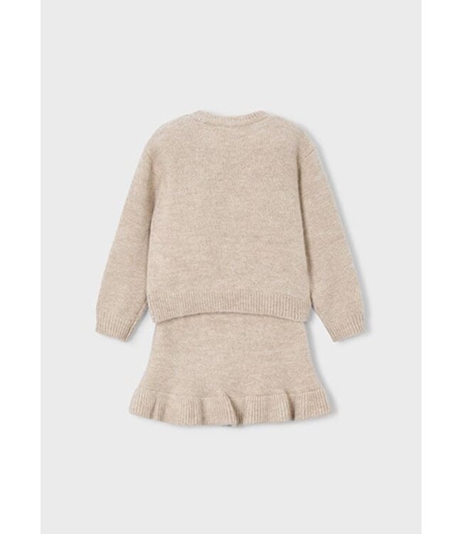 Mayoral winter rok-set meisjes - zand - tricot
