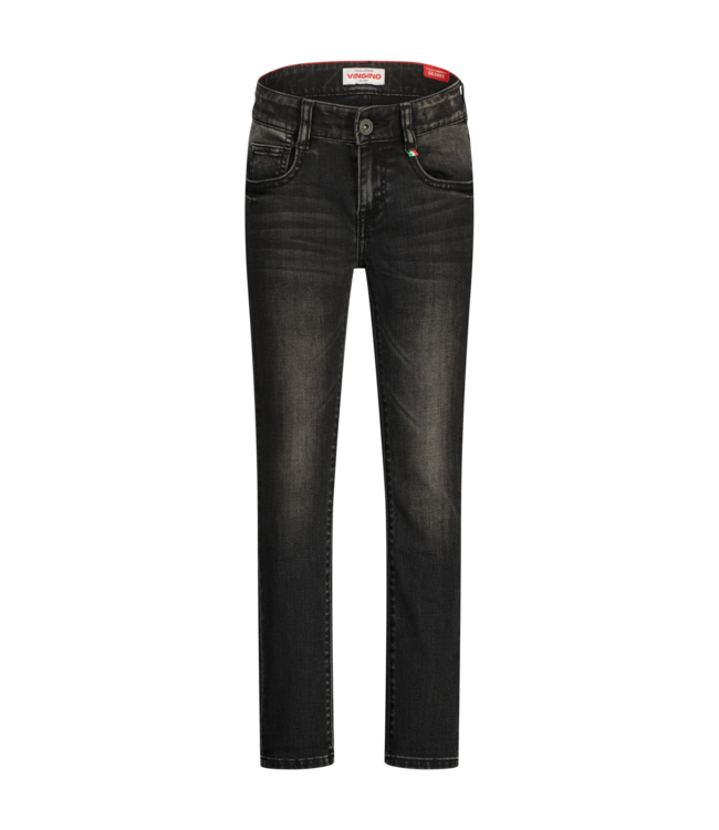 Vingino winter jeansbroek jongens - zwart - Anzio - skinny fit