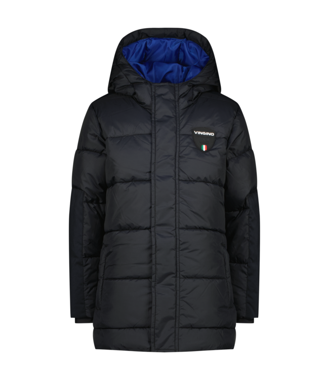 Vingino winter winterjas jongens - zwart - Telo - lang
