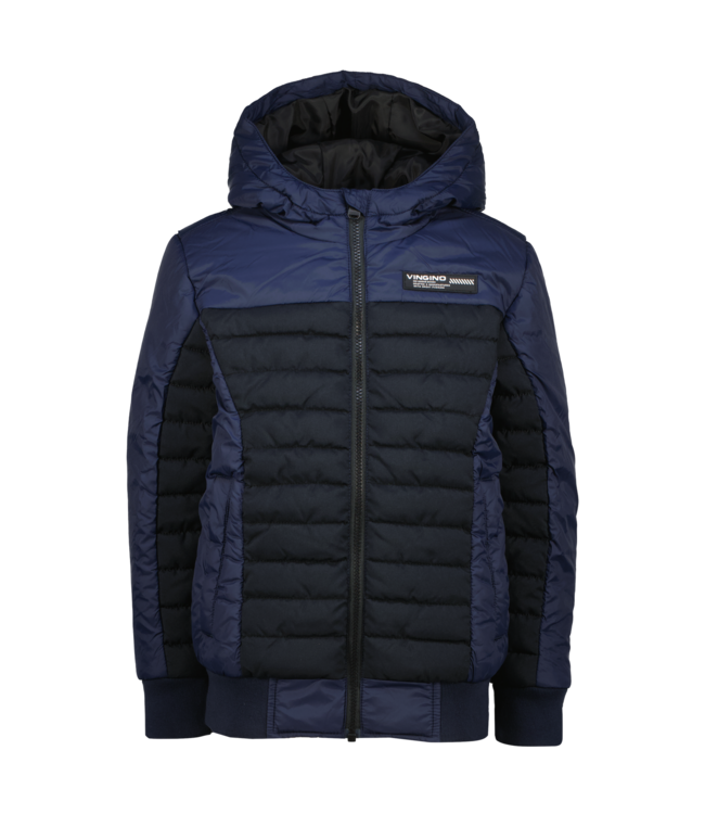 Vingino winter winterjas jongens - donker blauw - Taceon - capuchon