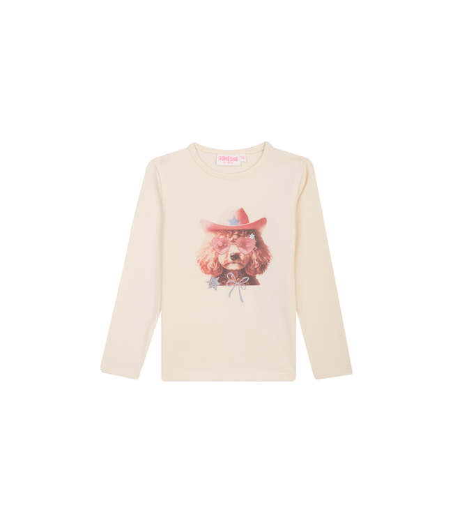 Someone winter t-shirt meisjes - donker beige - longsleeve - Daphne
