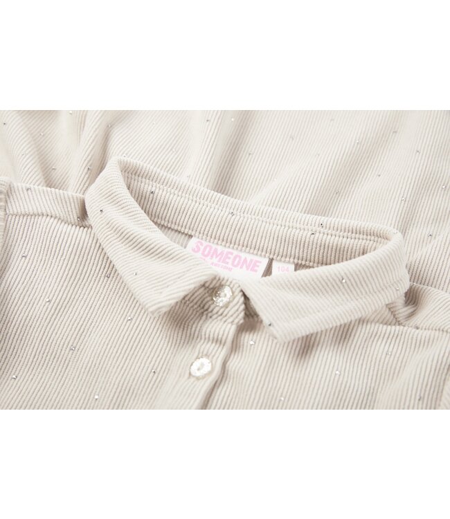 Someone winter jurk meisjes - donker beige - Daphne