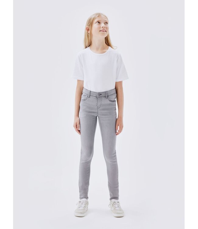 Name it winter jeans broek meisjes - medium grijs - skinny fit - NkfPolly