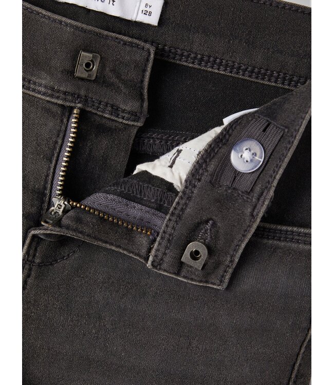 Name it winter jeans broek meisjes - donker grijs - skinny fit - NkfPolly