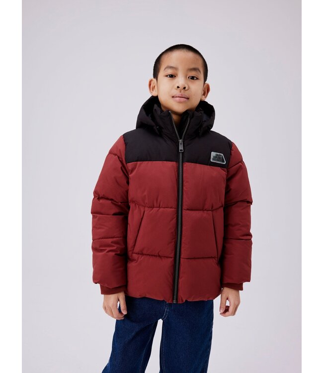 Name it winter winterjas jongens - rood - puffer - NkmMorning