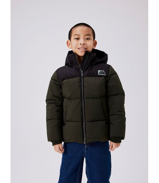 Name it winter winterjas jongens - groen - puffer - NkmMorning