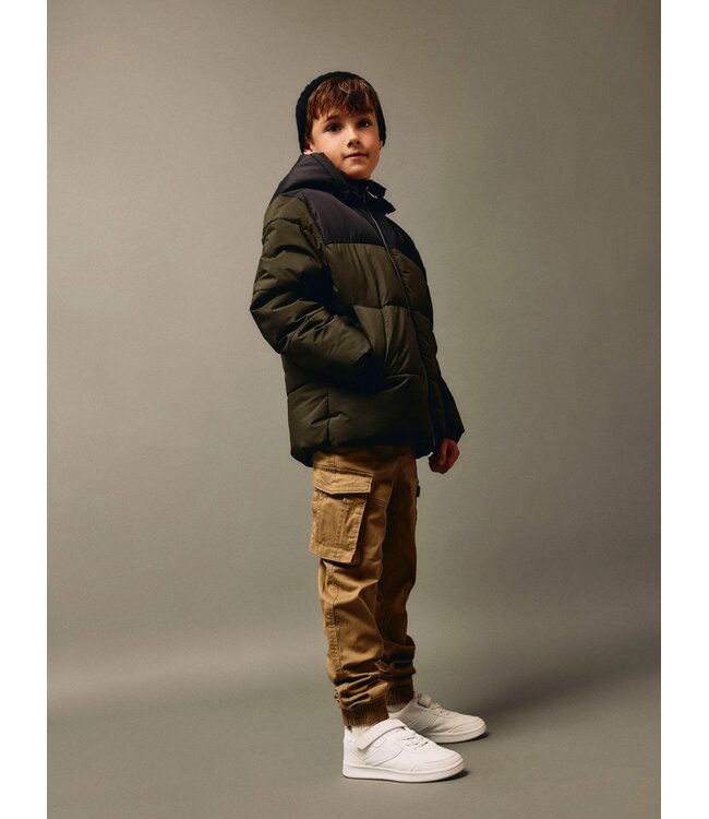 Name it winter winterjas jongens - groen - puffer - NkmMorning