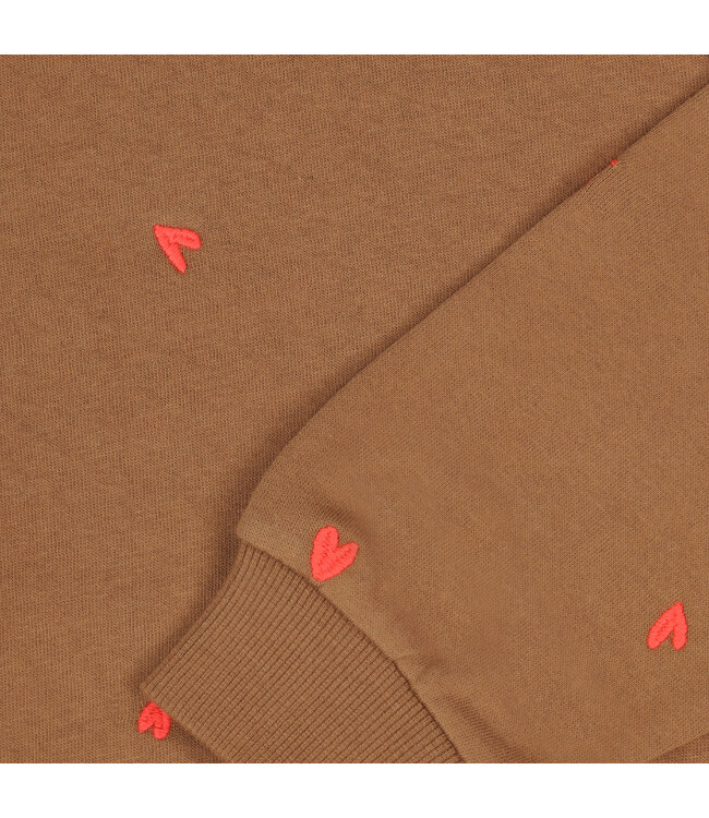 Tumble & Dry winter sweater meisjes - bruin - Belle Plagne