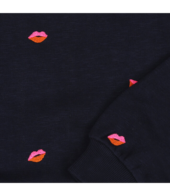 Tumble & Dry winter sweater meisjes - navy blauw - Bisous