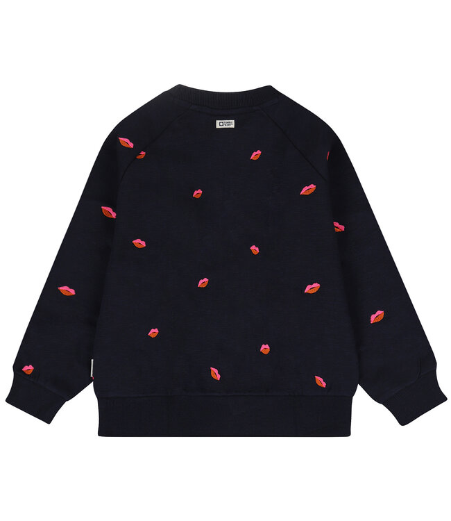 Tumble & Dry winter sweater meisjes - navy blauw - Bisous