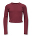 Kids ONLY winter top meisjes - paars - KogBina - slim fit, longsleeve