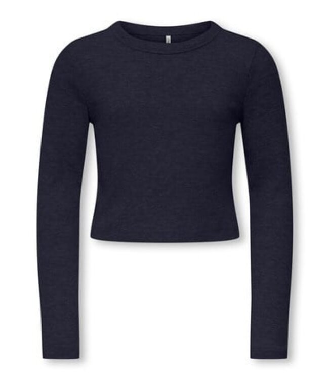 Kids ONLY winter top meisjes - blauw - KogBina - slim fit, longsleeve