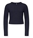 Kids ONLY winter top meisjes - blauw - KogBina - slim fit, longsleeve
