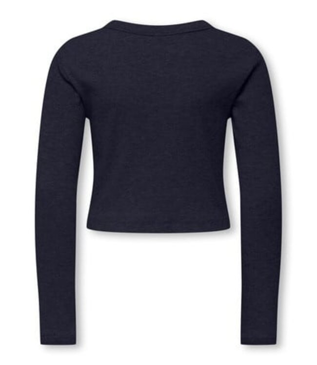 Kids ONLY winter top meisjes - blauw - KogBina - slim fit, longsleeve