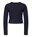 Kids ONLY winter top meisjes - blauw - KogBina - slim fit, longsleeve
