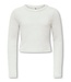Kids ONLY winter top meisjes - wit - KogBina - slim fit, longsleeve