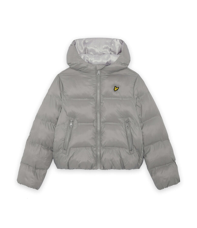 Lyle & Scott winter winterjas jongens - grijs - puffer, cropped