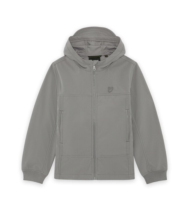 Lyle & Scott winter softshell jas jongens - grijs - Tonal Eagle