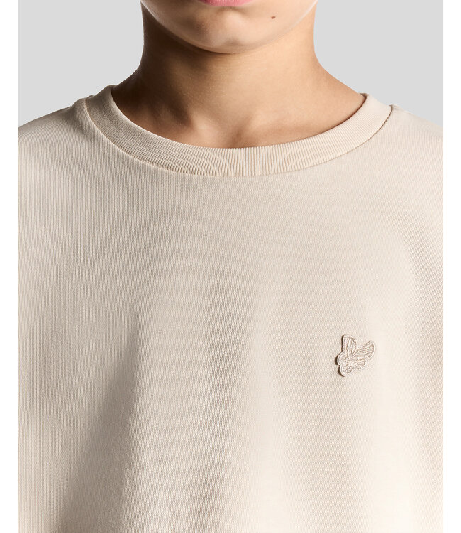 Lyle & Scott winter relaxed t-shirt jongens - beige