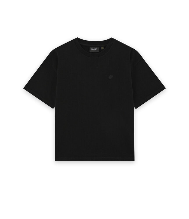 Lyle & Scott winter relaxed t-shirt jongens - zwart