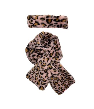 B.Nosy winter sjaal en hoofdband meisjes - roze - Anne