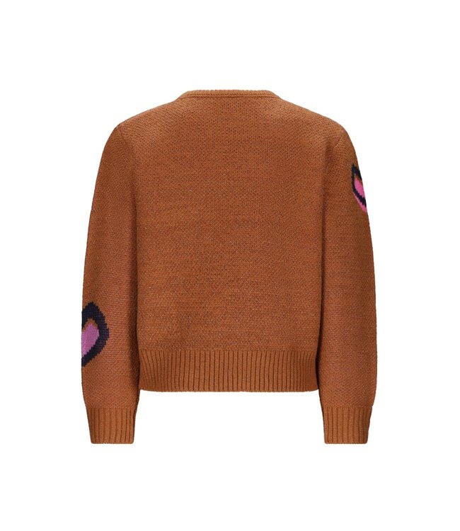 B.Nosy winter sweater meisjes - beige - Khloe - gebreid, jacquard