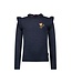 B.Nosy winter top meisjes - navy blauw - Tonya - ruffles