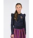 B.Nosy winter top meisjes - navy blauw - Tonya - ruffles